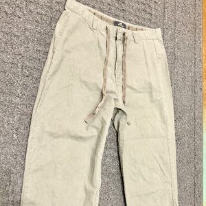 Ladies cotton/linen capris